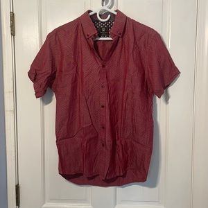 Short Sleeve Steel & Jelly Printed Button Down